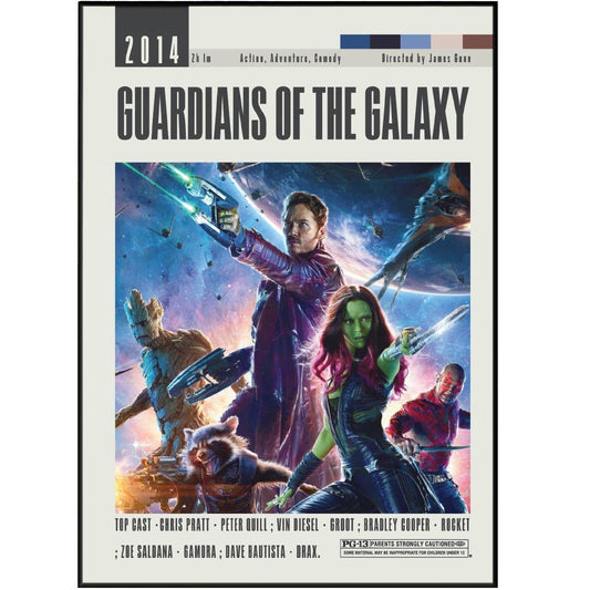Guardians of the Galaxy Poster | James Gunn Movies - 98types