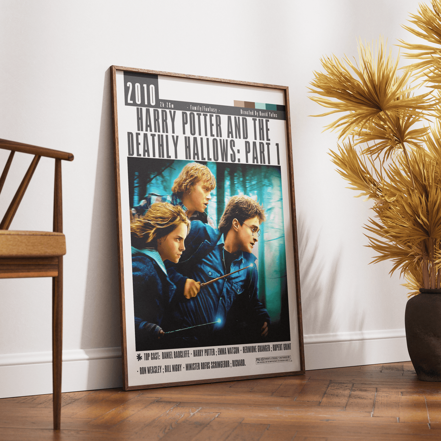 Harry Potter and the Deathly Hallows Part 2 Film Poster - 98typesModern Minimal Movies