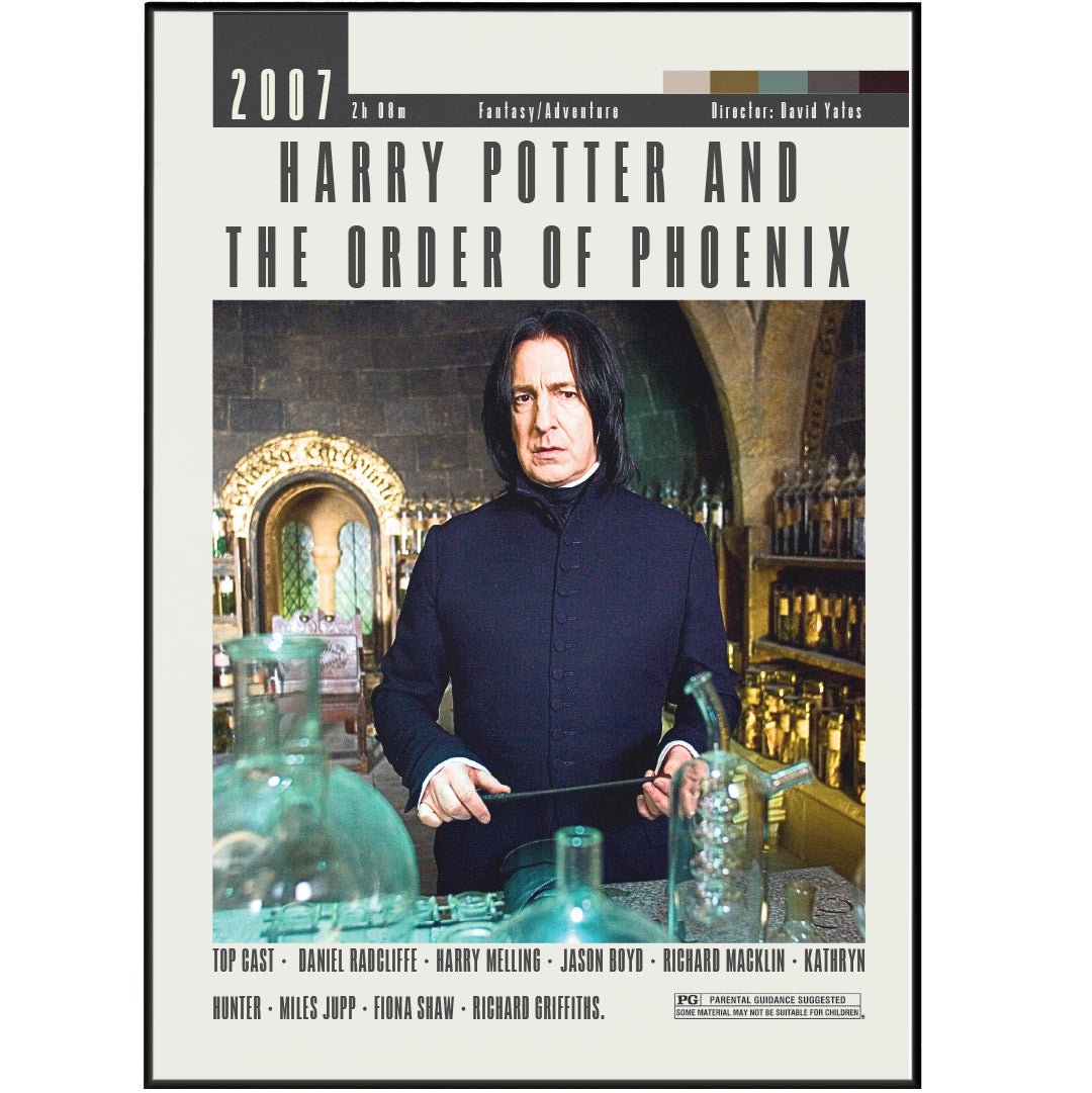 Harry Potter and the Order of Phoenix Movies Poster - 98typesModern Minimal Movies