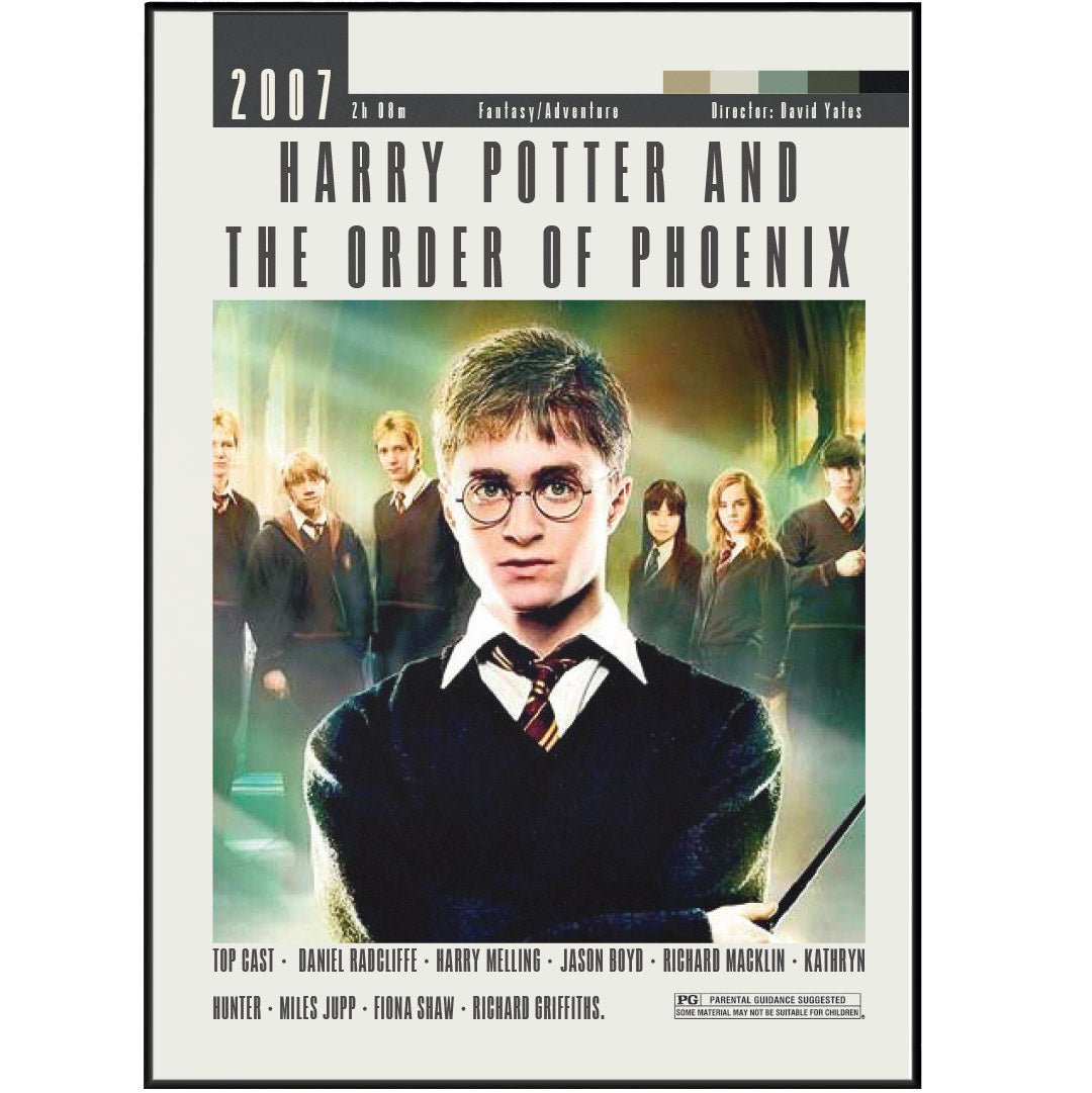 Harry Potter and the Order of Phoenix Movies Poster - 98typesModern Minimal Movies
