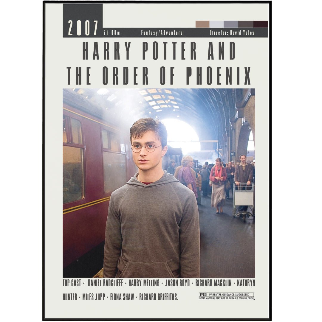 Harry Potter and the Order of Phoenix Movies Poster - 98typesModern Minimal Movies