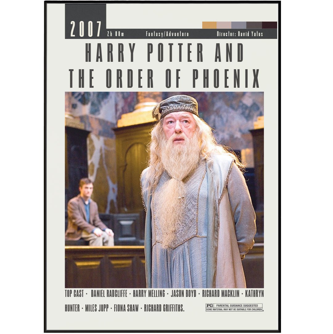 Harry Potter and the Order of Phoenix Movies Poster - 98typesModern Minimal Movies