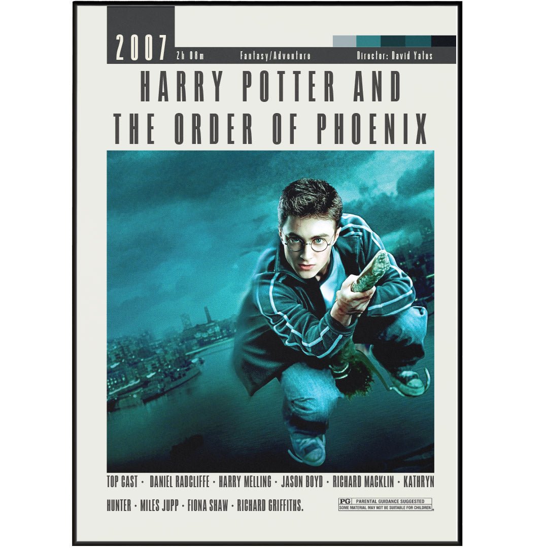 Harry Potter and the Order of Phoenix Movies Poster - 98typesModern Minimal Movies