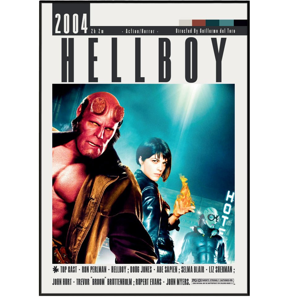 Hellboy Film Poster - 98typesModern Minimal Movies