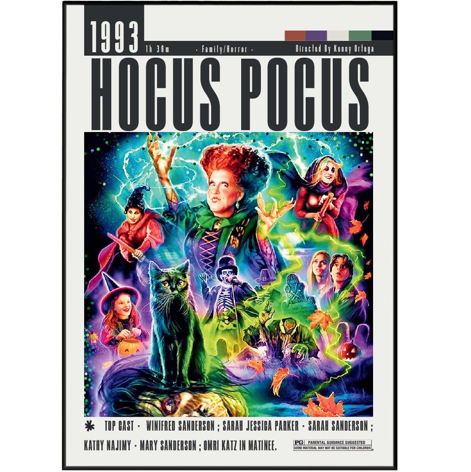 Hocus Pocus Poster | Kenny Ortega Movies - 98types