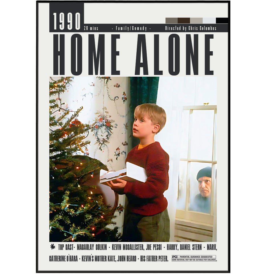 Home Alone (1990) Posters - 98typesModern Minimal Movies