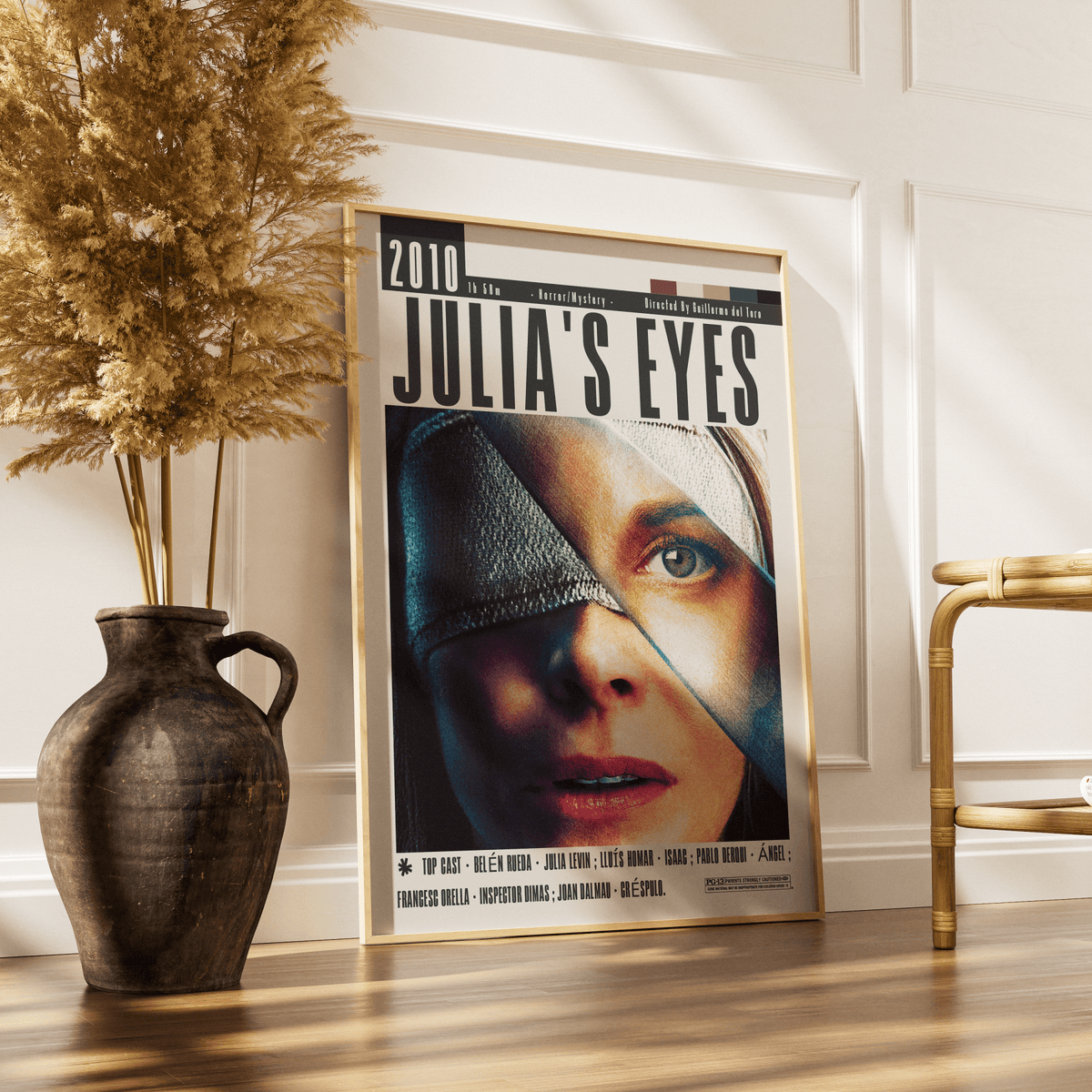 Julia's Eyes 2010 horror film poster — Belén Rueda Spanish supernatural thriller wall art print UK