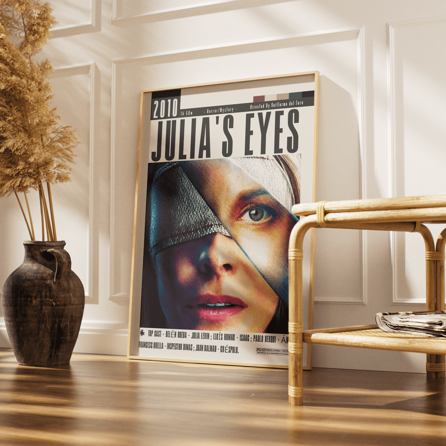 Julia's Eyes 2010 horror film poster — Belén Rueda Spanish supernatural thriller wall art print UK