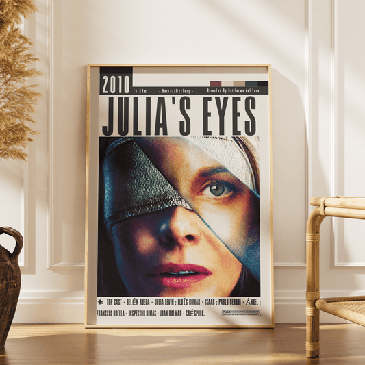 Julia's Eyes 2010 horror film poster — Belén Rueda Spanish supernatural thriller wall art print UK