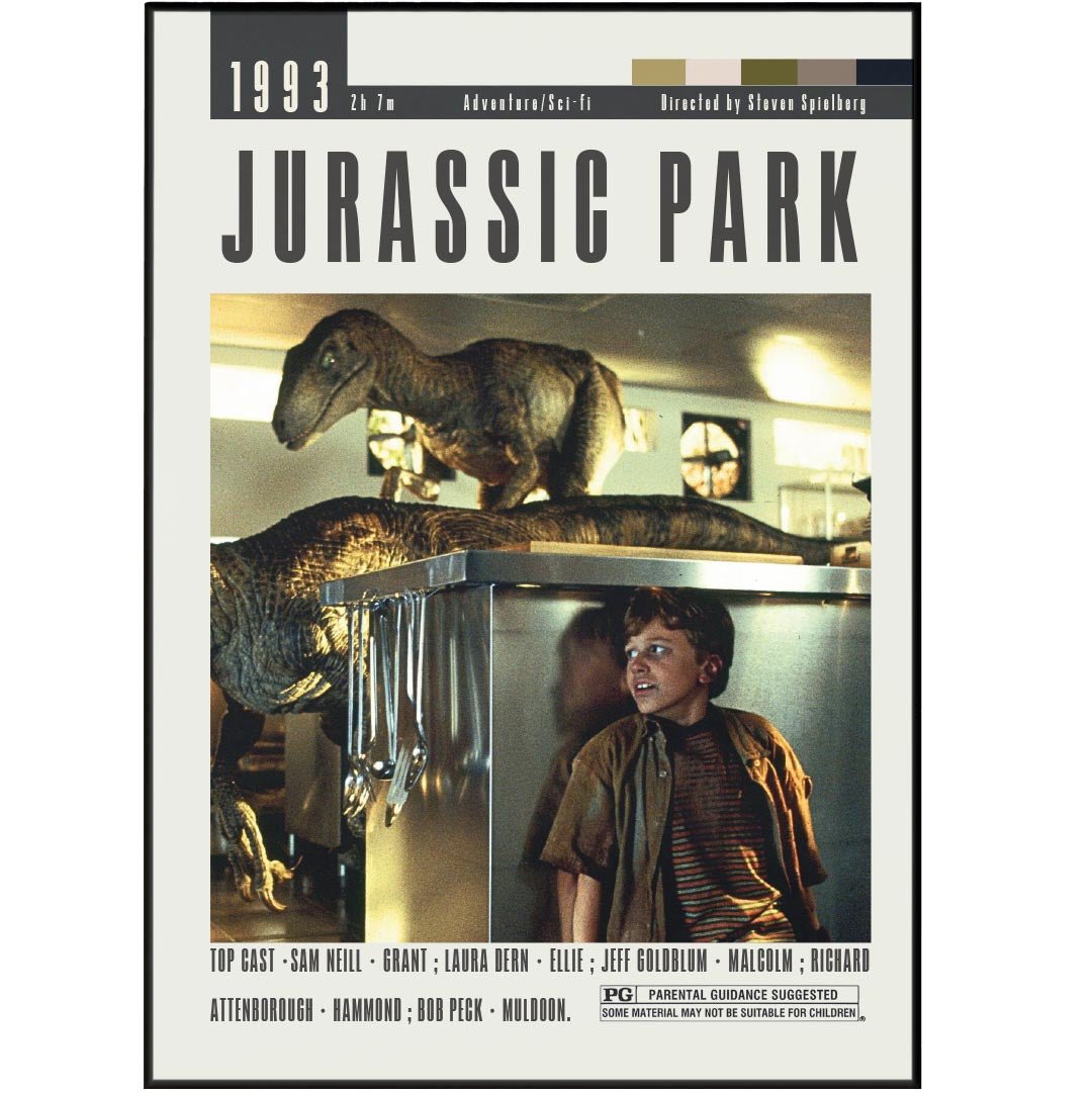 Jurassic Park Poster | Steven Spielberg Movies - 98types