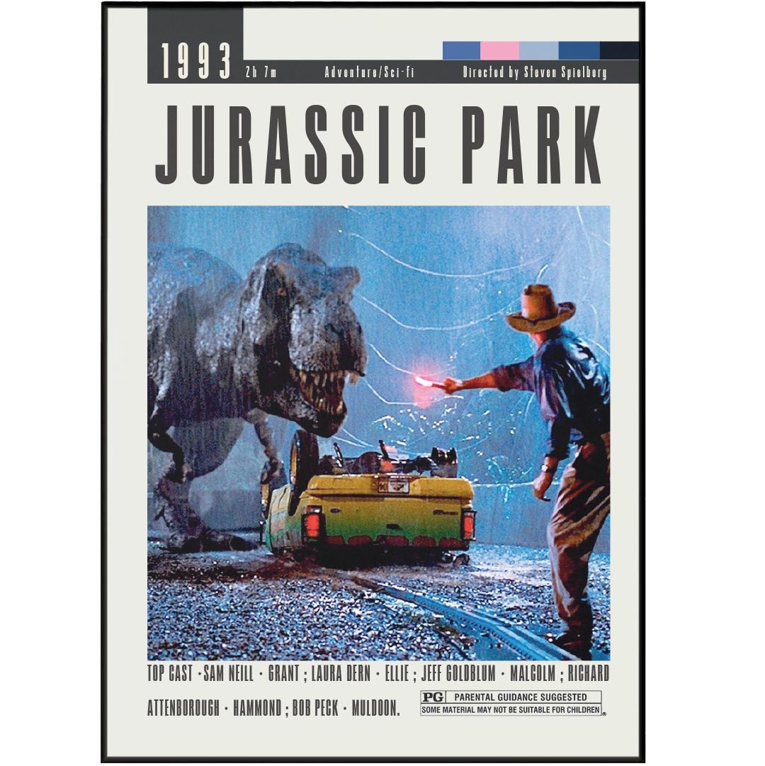 Jurassic Park Poster | Steven Spielberg Movies - 98types
