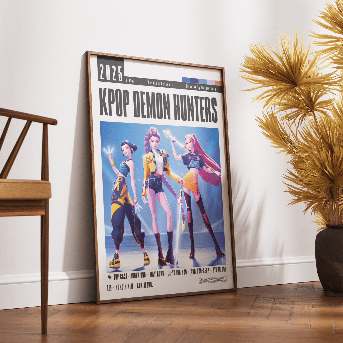 KPop Demon Hunters Films Posters - 98typesModern Minimal Movies