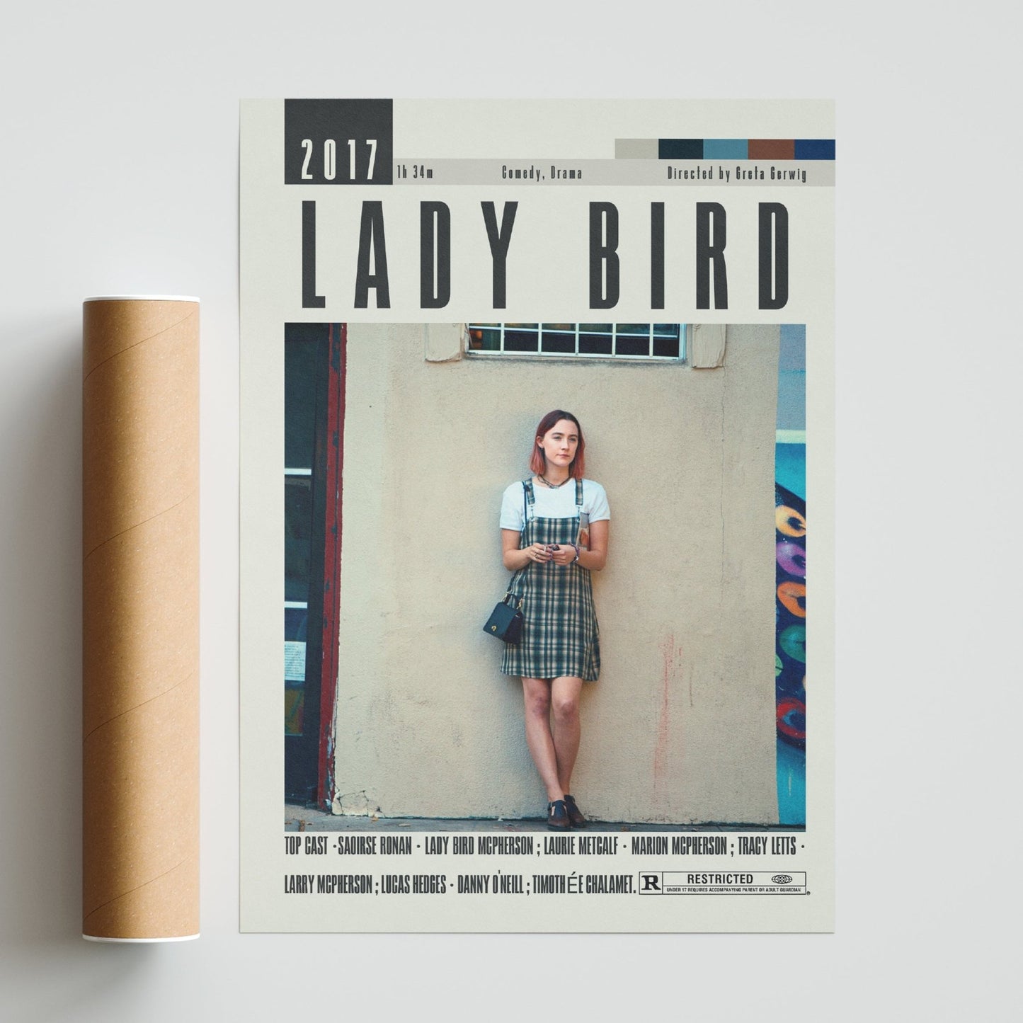 Lady Bird Poster | Greta Gerwig Films - 98types