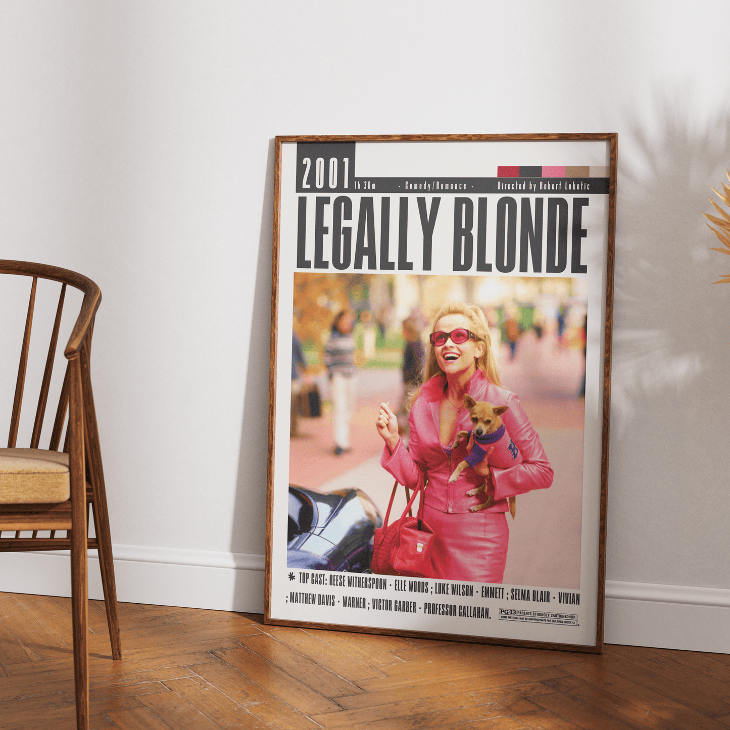 Legally Blonde 2001 film poster — Elle Woods Harvard minimalist wall art print UK - 98types