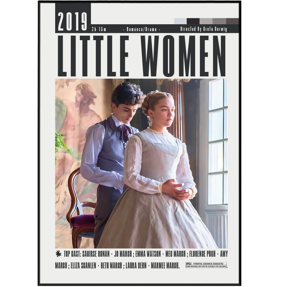 Little Women (2019) Movie Poster - 98typesModern Minimal Movies