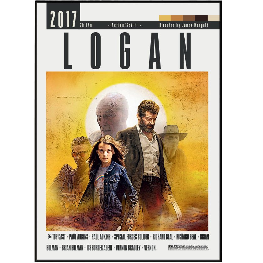 Logan 2017 Movie Poster - 98typesModern Minimal Movies