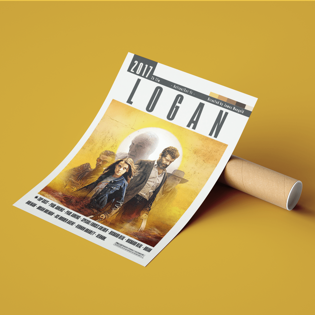 Logan 2017 Movie Poster - 98typesModern Minimal Movies