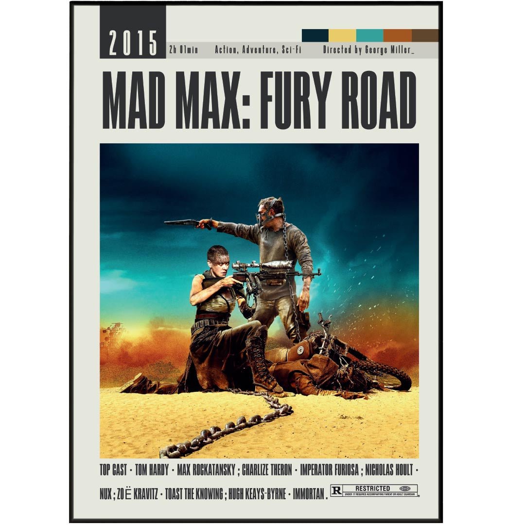 Mad Max: Fury Road Poster | George Miller Movies - 98types