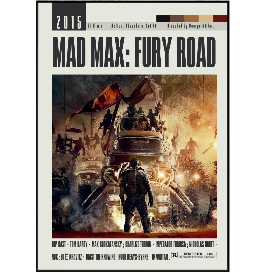 Mad Max: Fury Road Poster | George Miller Movies - 98types