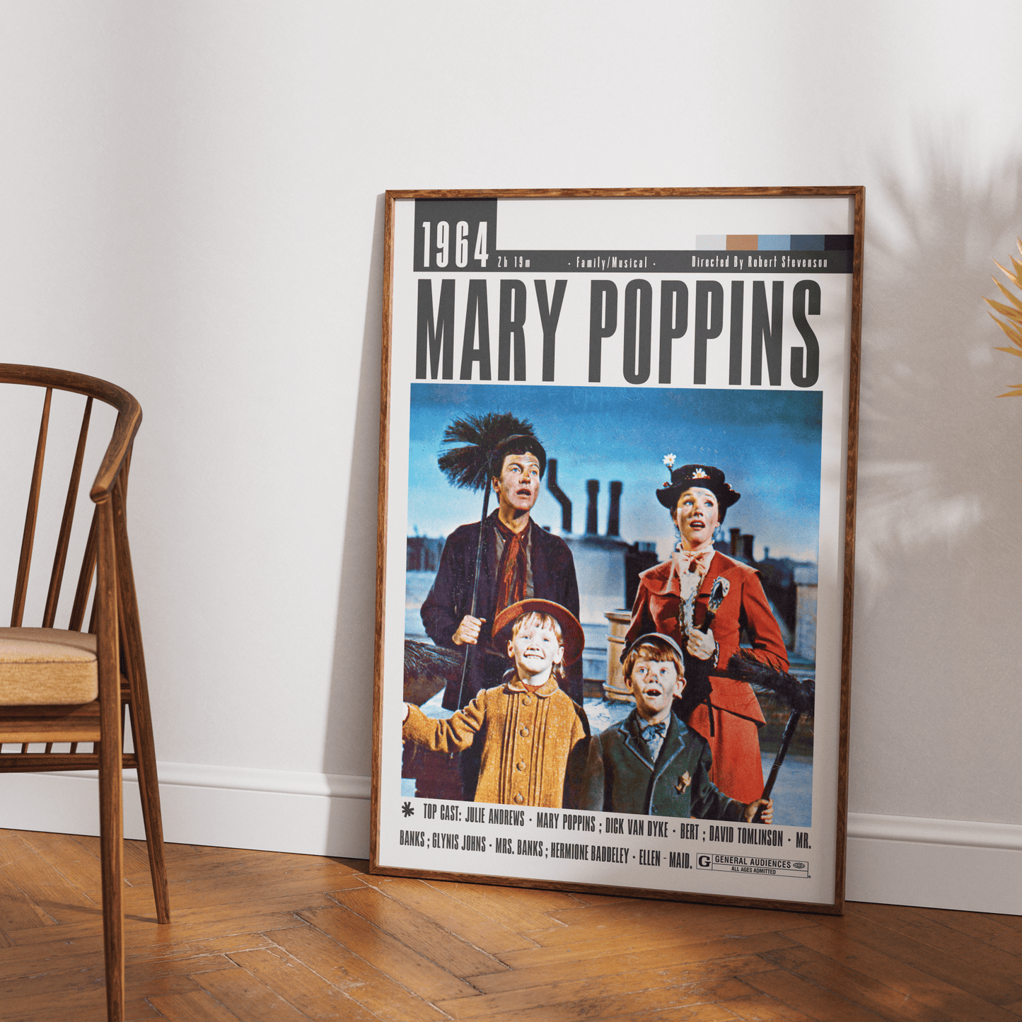 Mary Poppins 1964 Film Posters - 98typesModern Minimal Movies
