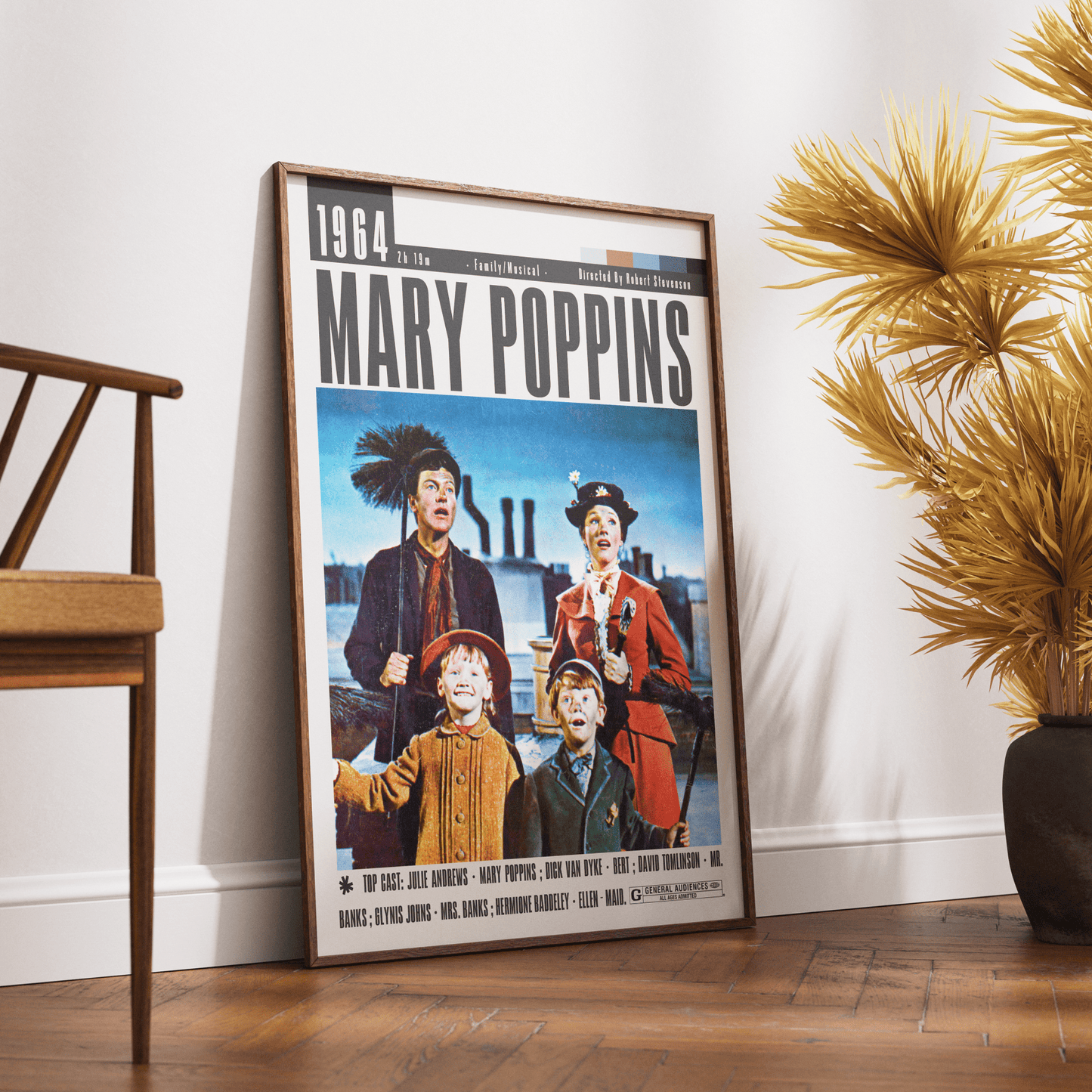 Mary Poppins 1964 Film Posters - 98typesModern Minimal Movies