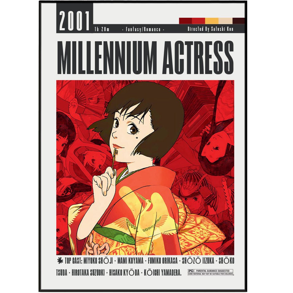Millennium Actress Movie Posters - 98typesModern Minimal Movies