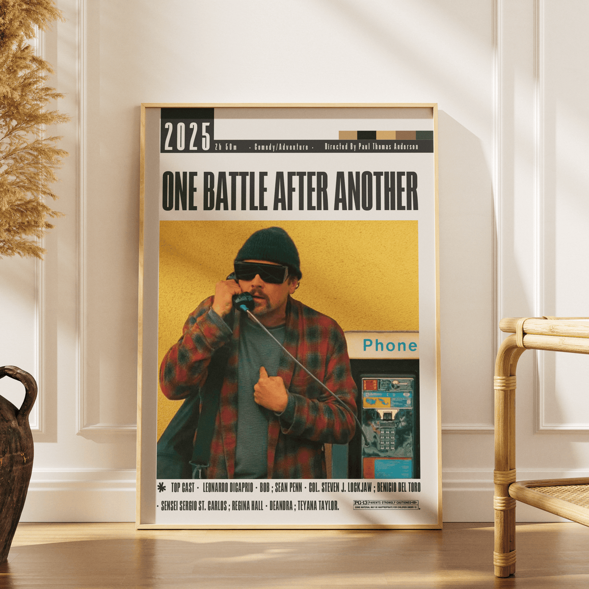 One Battle After Another 2025 Oscar nominated movie poster art print UK