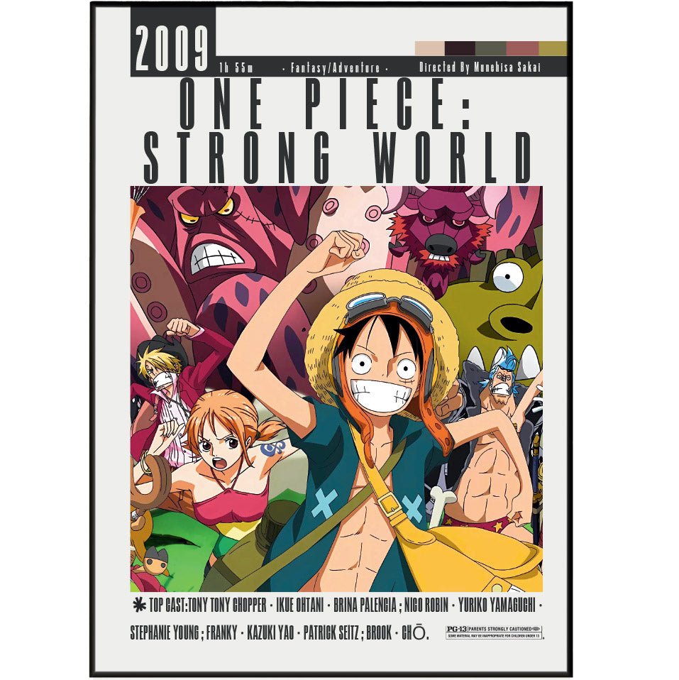 One Piece Strong World Movie Posters - 98typesModern Minimal Movies