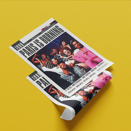 Paris Is Burning 1990 LGBTQ+ documentary poster — Harlem drag ball culture Black Latino queer vogue wall art print UK - 98types