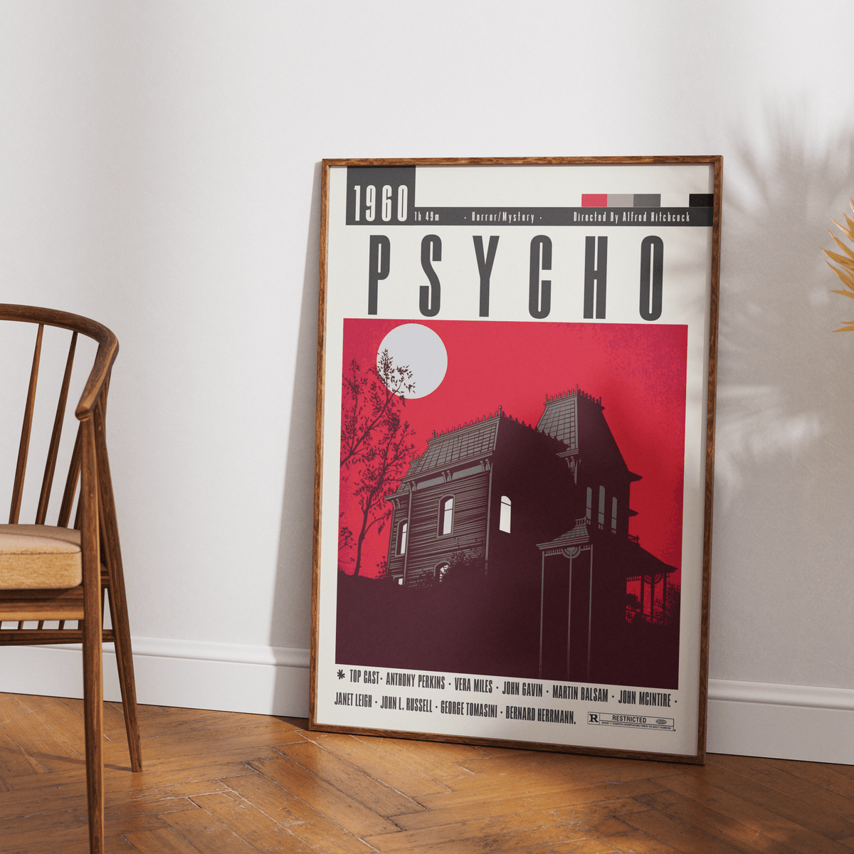 Psycho (1960) Horror Film Poster poster by 98 Types – view 10
