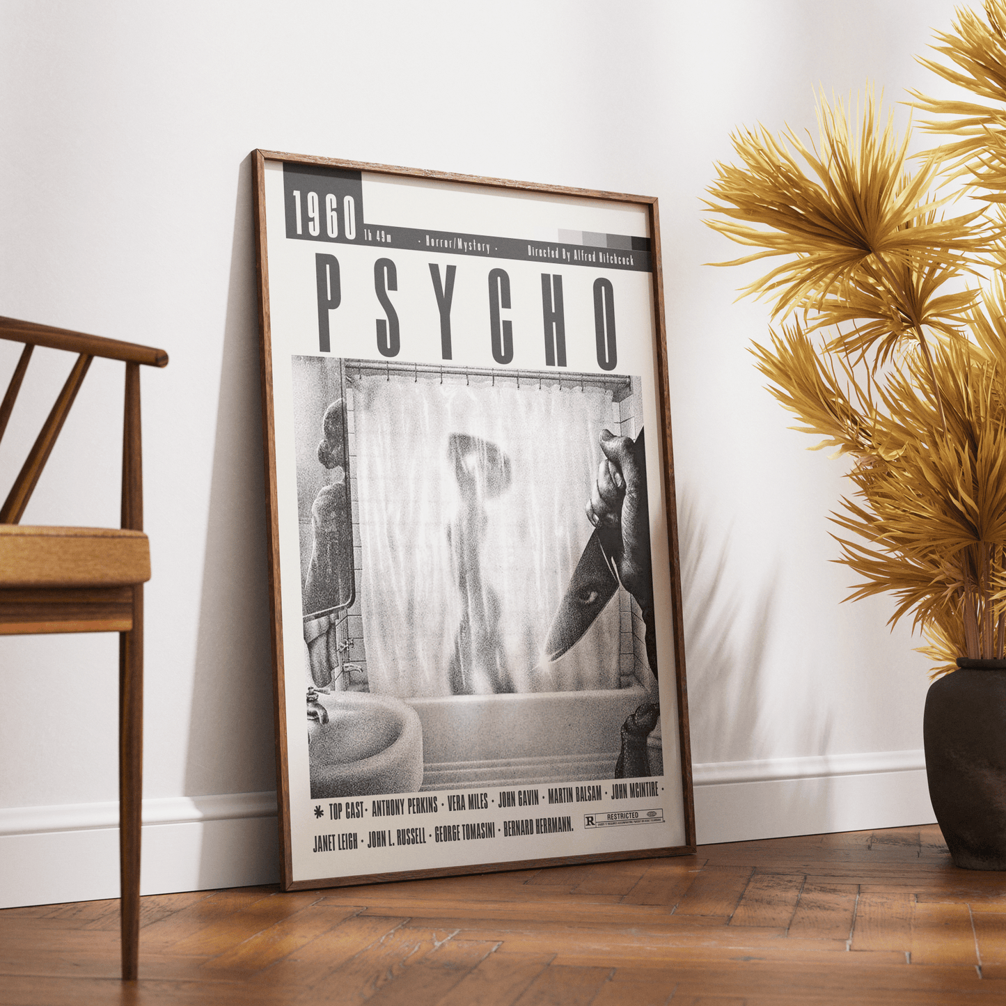 Psycho Posters | Alfred Hitchcock Movies - 98typesModern Minimal Movies