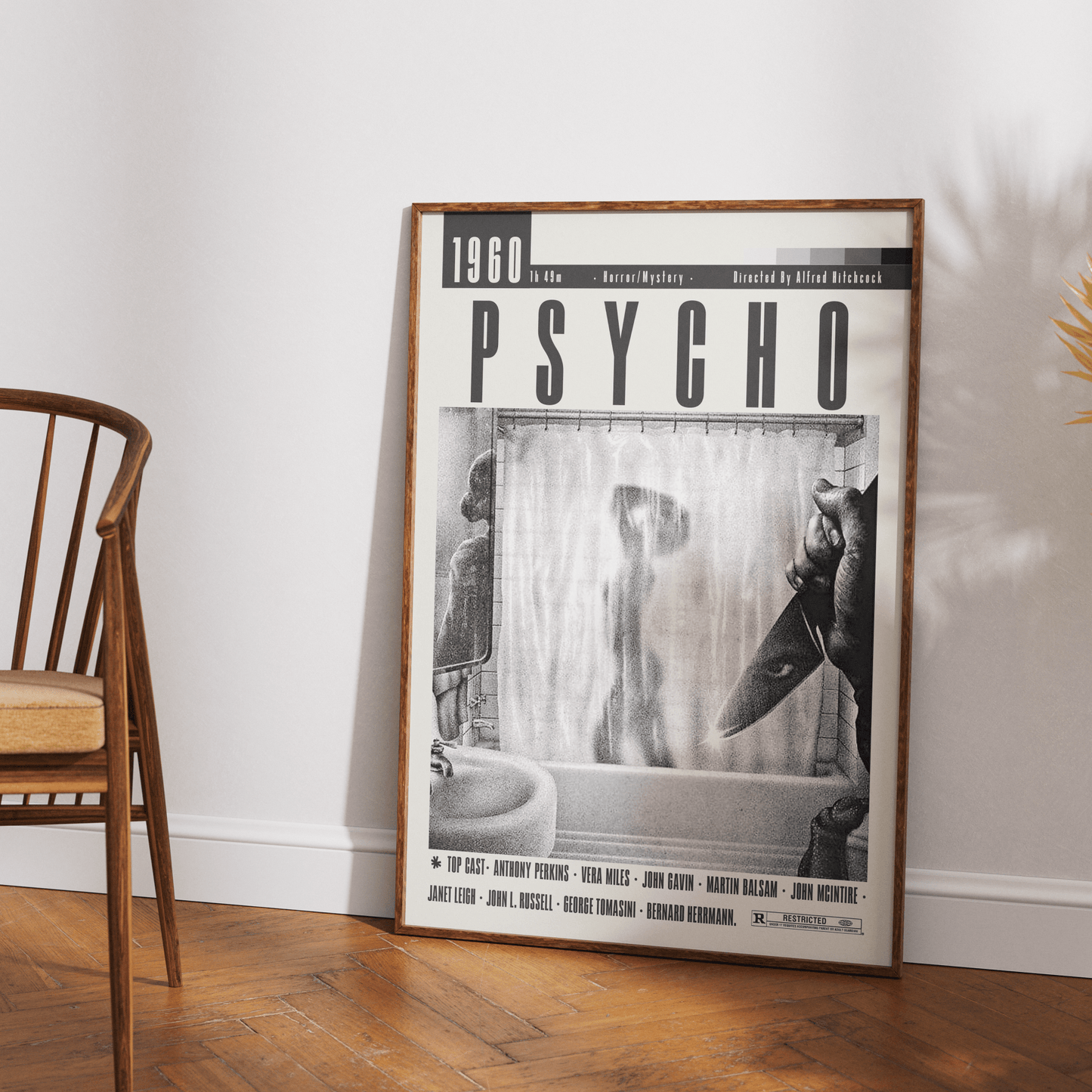 Psycho Posters | Alfred Hitchcock Movies - 98typesModern Minimal Movies