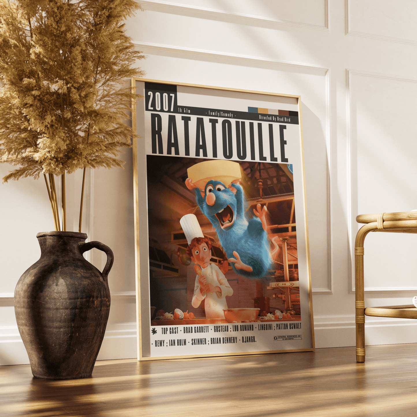 Ratatouille Poster | Brad Bird Films - 98typesModern Minimal Movies