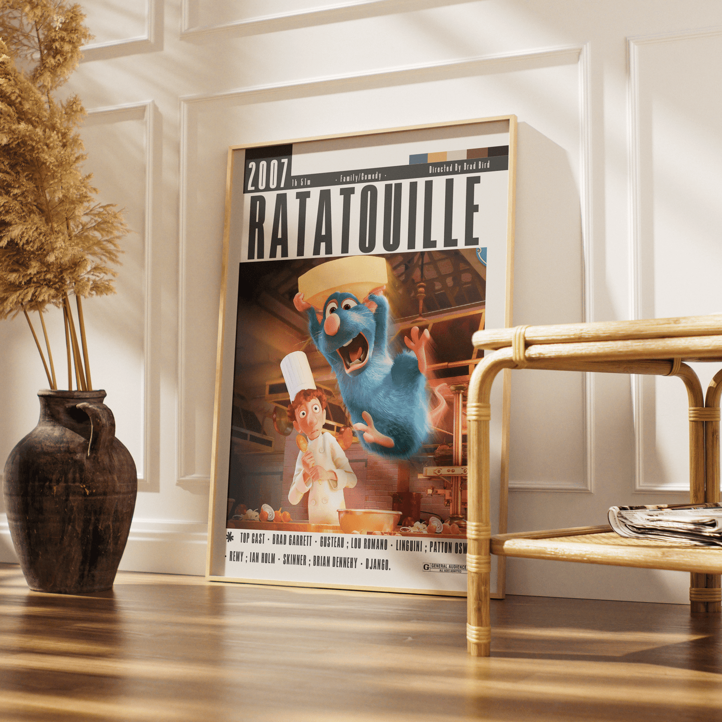 Ratatouille Poster | Brad Bird Films - 98typesModern Minimal Movies