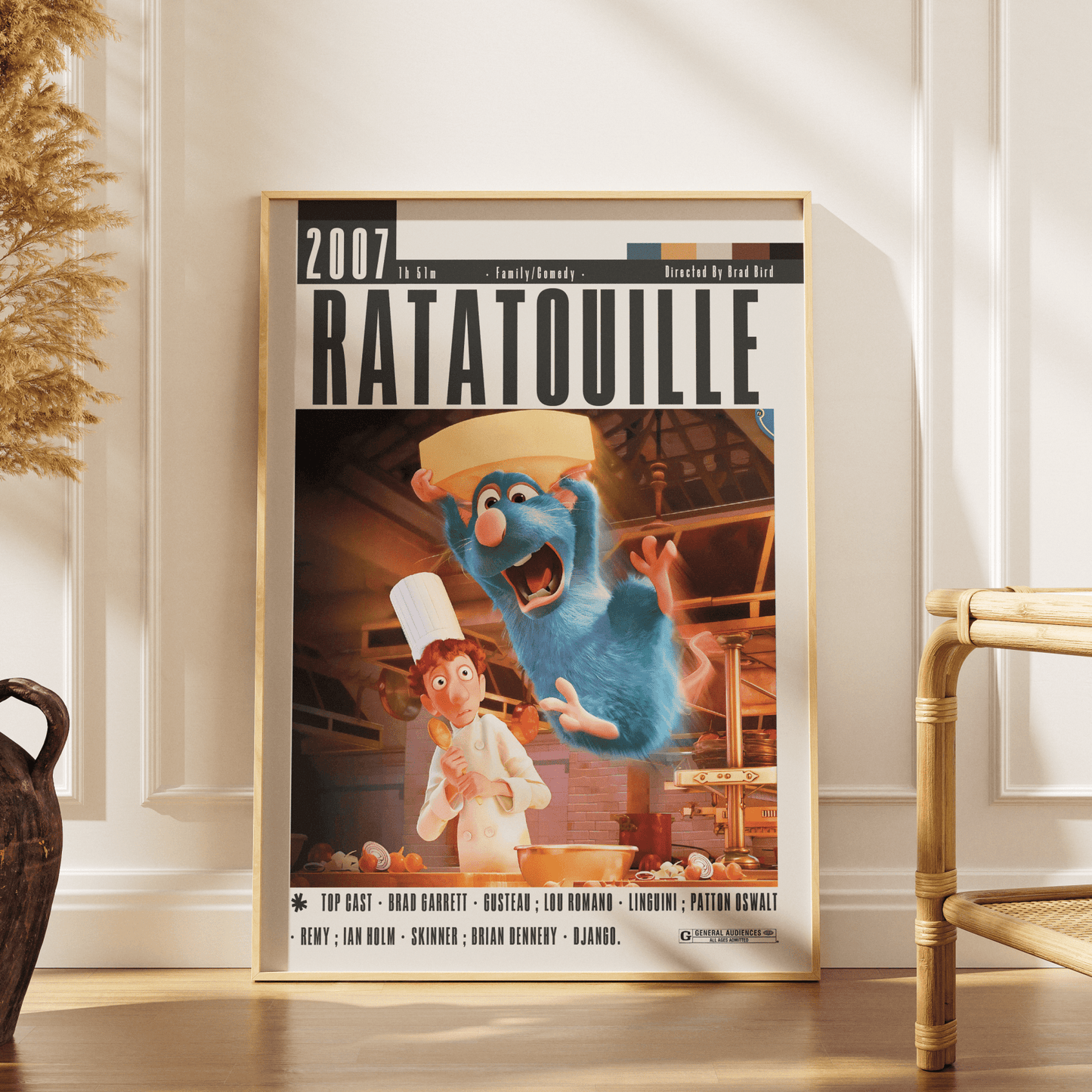 Ratatouille Poster | Brad Bird Films - 98typesModern Minimal Movies