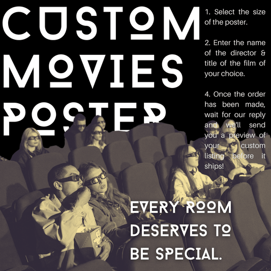 Request Your Own Film Poster | Gift Idea | Custom Movie Poster - 98types