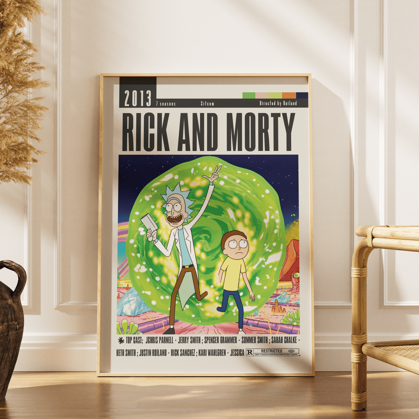 Rick and Morty Tv Serie Posters - 98typesModern Minimal Movies