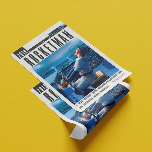Rocketman 2019 LGBTQ+ musical film poster — Taron Egerton Elton John fantasy biopic wall art print UK - 98types