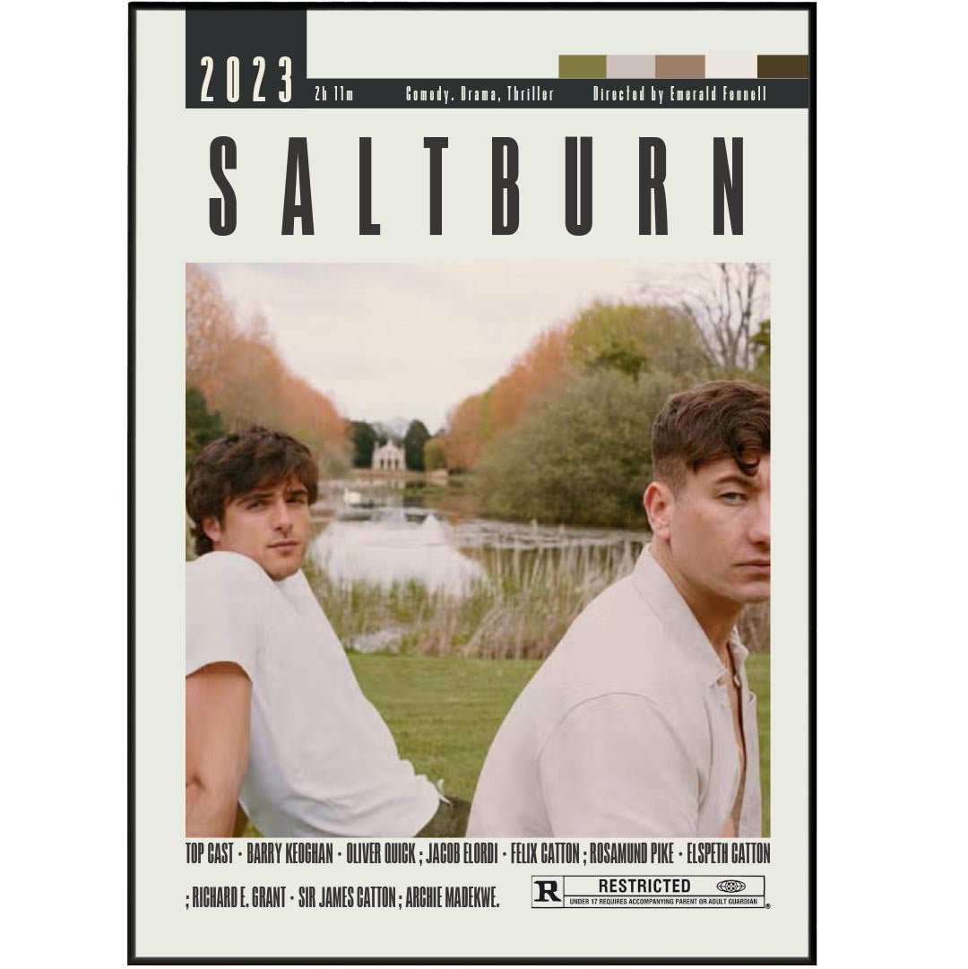 Saltburn Poster | Emerald Fennel Movies - 98types