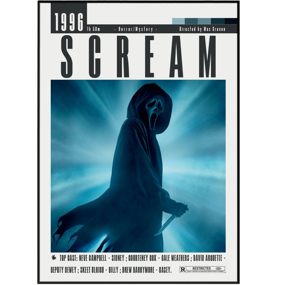 Scream Poster | Wes Craven Movie - 98types