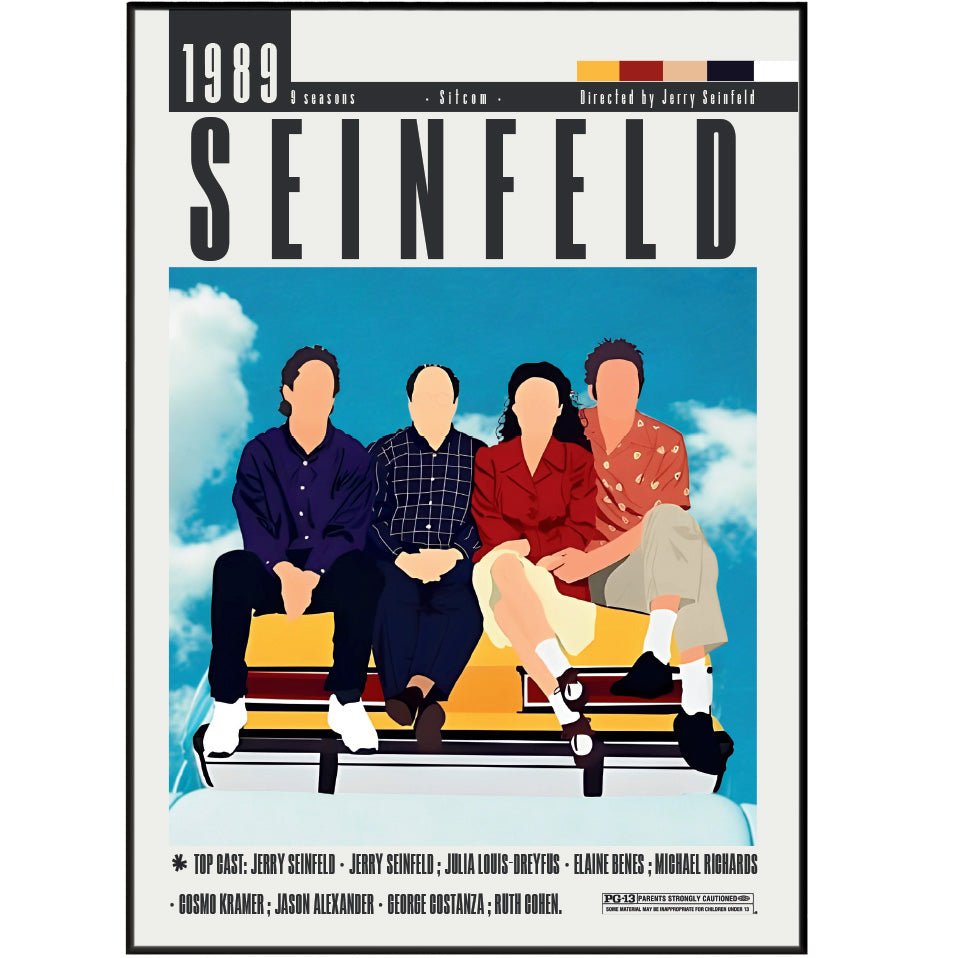 Seinfeld TV Series Poster - 98typesModern Minimal Movies