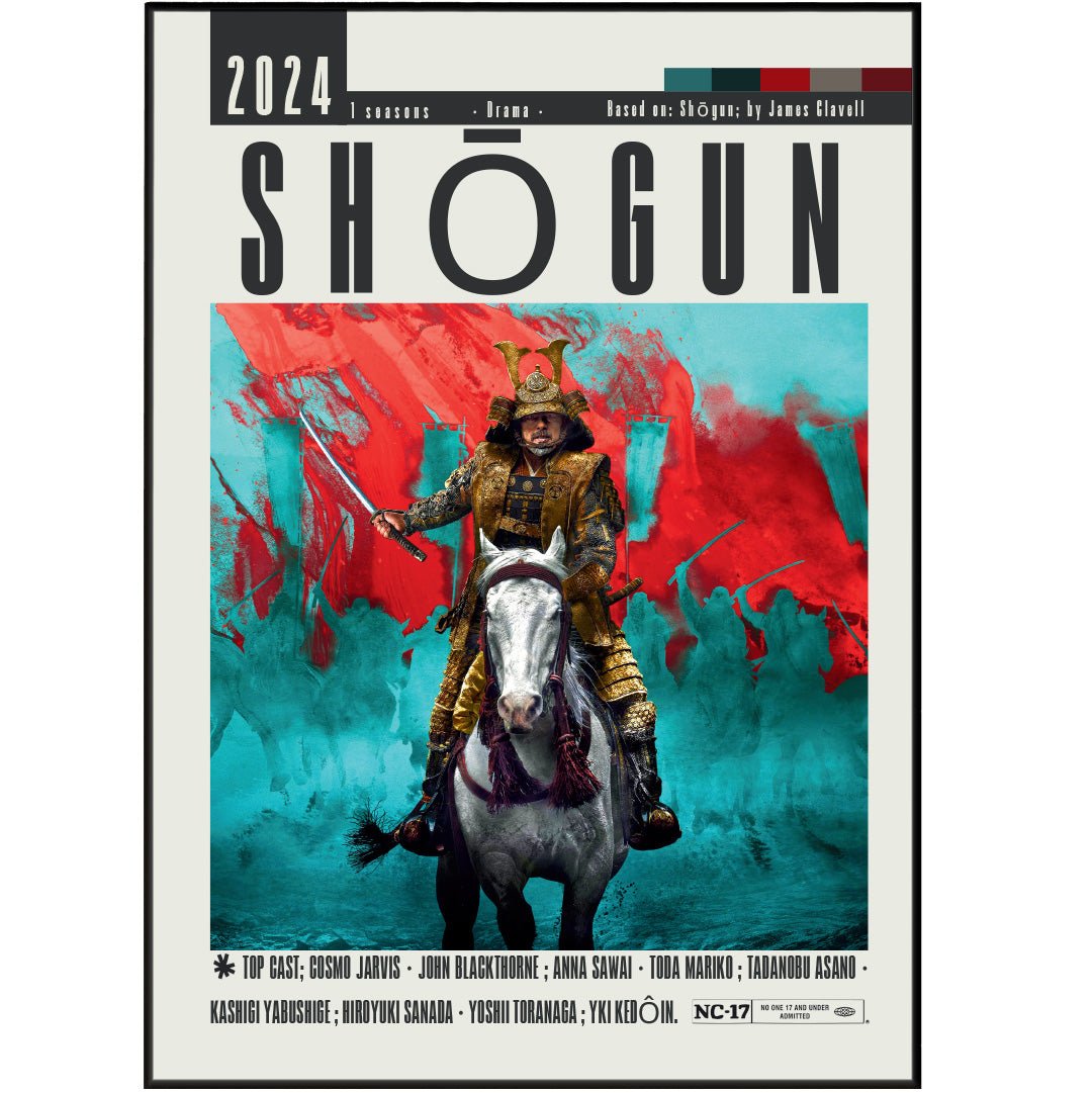 Shōgun Tv Serie Poster - 98typesModern Minimal Movies
