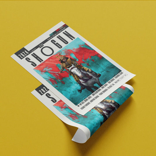 Shogun 2024 FX TV show poster — Toranaga feudal Japan wall art print UK- 98types