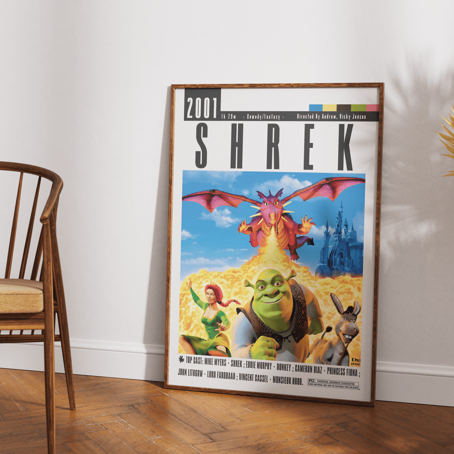 Shrek 2001 Film Posters - 98typesModern Minimal Movies