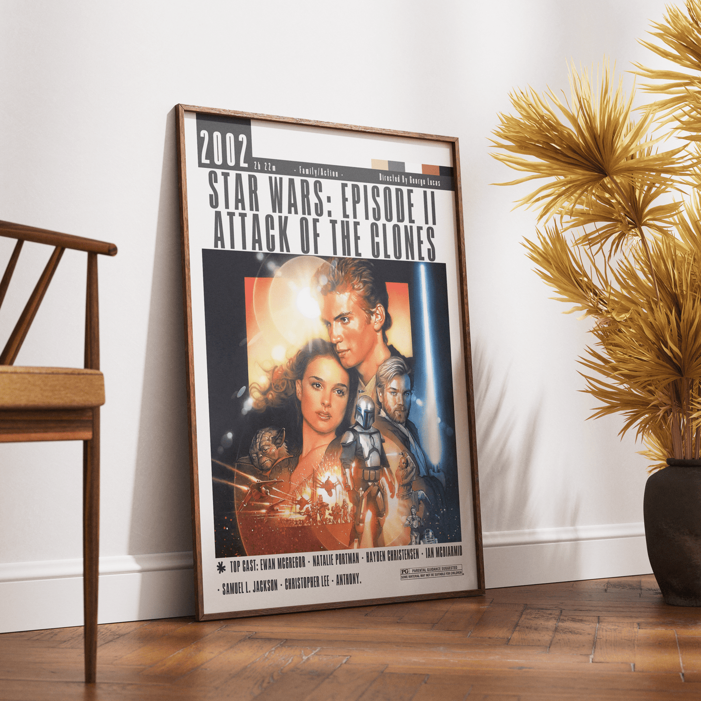 Star Wars Episode II Attack of the Clones Film Poster - 98typesModern Minimal Movies