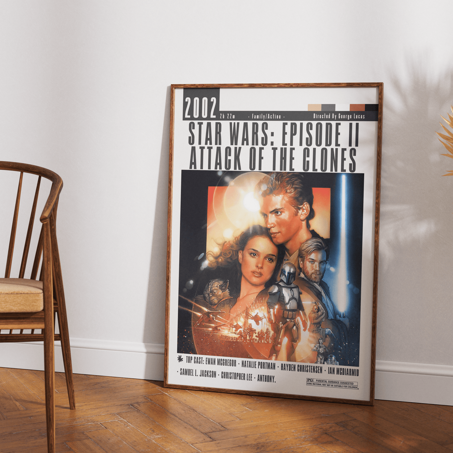 Star Wars Episode II Attack of the Clones Film Poster - 98typesModern Minimal Movies
