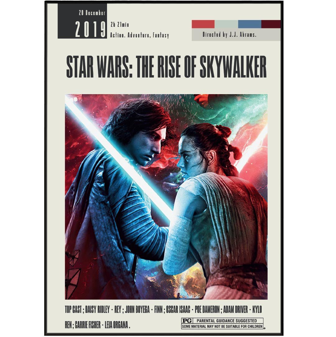 Star Wars The Rise of Skywalker Poster | J.J. Abrams Movies - 98types