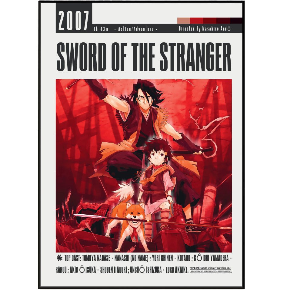 Sword of the Stranger Movie Posters - 98typesModern Minimal Movies
