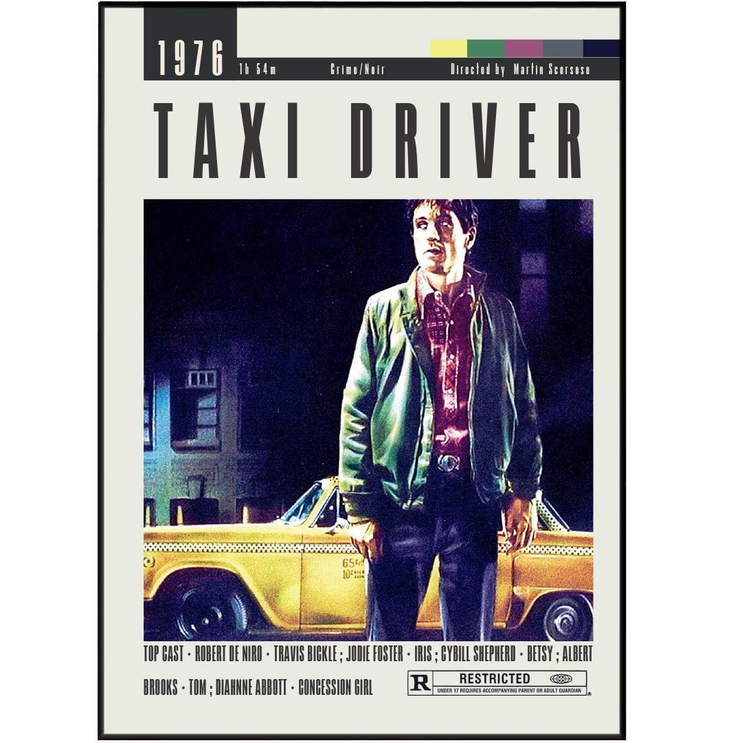 Taxi Driver Posters | Martin Scorsese Movies - 98typesModern Minimal Movies