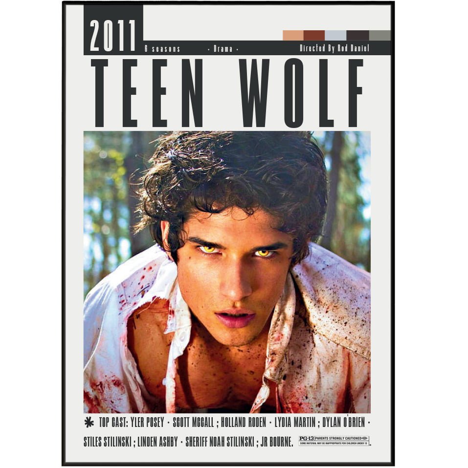 Teen Wolf Tv Serie Posters - 98typesModern Minimal Movies